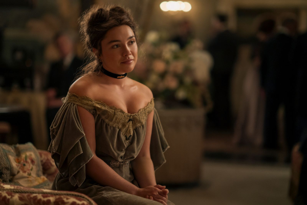 East of Eden. Florence Pugh as Cathy Ames in episode 104 of East of Eden. Cr. Geoffrey ShortNetflix © 2026